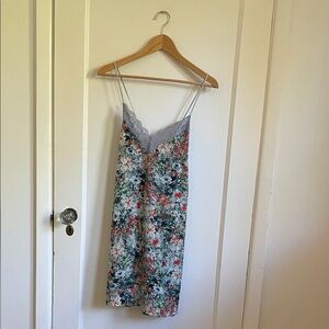 Only Hearts Multicolor Floral Lace Slip Size M